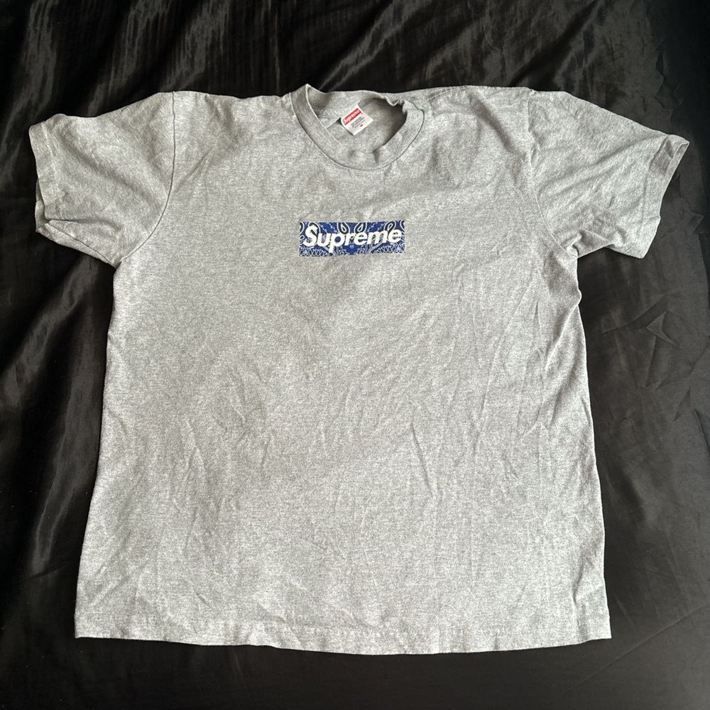 Supreme bandanna blue box logo